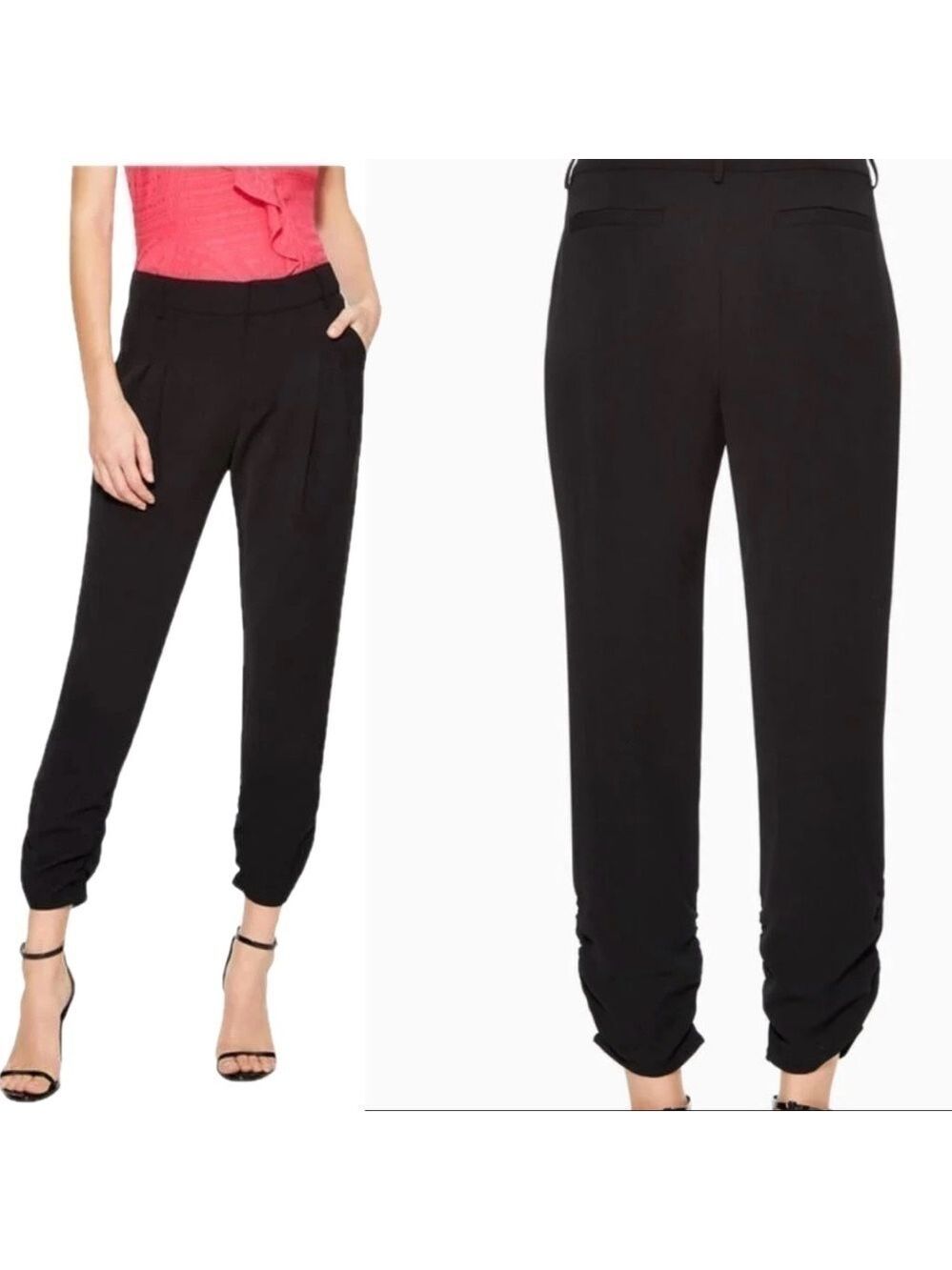 Parker Devlin Cropped Pleated Pant - black M 🇨🇦